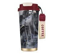 EdWal Steam Train Clouds Print Insulated Stainless Steel Travel Coffee Mug,Coffee Cups with Lids, for Hot Cold Drinks