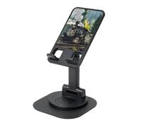 EdWal Steam Train Print Adjustable Foldable Phone Stand,360 Rotating Cell Phone Holder For Desk,Travel Essentials