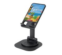 EdWal Summer Parrot Pineapple Bird Print Adjustable Foldable Phone Stand,360 Rotating Cell Phone Holder For Desk,Travel Essentials