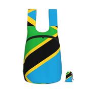 Edwal Tanzania Flag Print Foldable Backpack Lightweight Hiking Bag Soft Travel Backpack Rucksack For Work And Gym