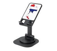 EdWal Thailand Flag Map Print Adjustable Foldable Phone Stand,360 Rotating Cell Phone Holder For Desk,Travel Essentials