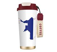 EdWal Thailand Flag Map Print Insulated Stainless Steel Travel Coffee Mug,Coffee Cups with Lids, for Hot Cold Drinks