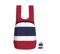 EdWal Thailand Flag Print Foldable Backpack Lightweight Hiking Bag Soft Travel Backpack Rucksack For Work And Gym