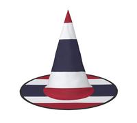 EdWal Thailand Flag Print Halloween Witch Hat Costume Accessory Women Hats For Halloween Party Cosplay For Home, Yard,