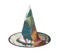 EdWal Thanksgiving Turkey Print Halloween Witch Hat Costume Accessory Women Hats For Halloween Party Cosplay For Home, Yard,