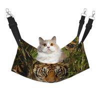 EdWal tiger in the jungle print Soft Sleeping Hammock Cat Hammock for Cage Hanging,Pet Hammock Bed Adjustable for Small Animals