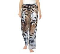 EdWal Tiger Print Women'S Lightweight Lounge Pajama Pants - Soft Breathable Versatile Sleep Bottoms S-3xl