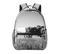 EdWal Tractor Agriculture Tranquil Print Hiking Backpack Laptop Backpack For Men Women Waterproof Rucksack Easy To Clean Travel Bag