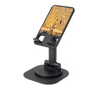 EdWal Tree Of Life Print Adjustable Foldable Phone Stand,360 Rotating Cell Phone Holder For Desk,Travel Essentials