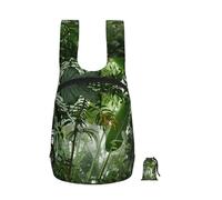EdWal Tropical Rainforest Jungle Scene Print Foldable Backpack Lightweight Hiking Bag Soft Travel Backpack Rucksack For Work And Gym