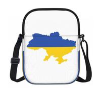 Edwal Ukraine Flag Map Print Small Crossbody Bag For Women Waterproof Phone Purse With Adjustable Strap For Travel Work