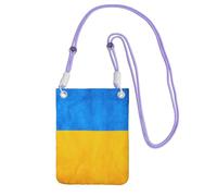 EdWal Ukrainian Flag Print Crossbody Bag For Women, Mini Phone Purses, Cute Phone Wallet, For Hiking Travel Gift
