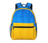 Edwal Ukrainian Flag Print Hiking Backpack Laptop Backpack For Men Women Waterproof Rucksack Easy To Clean Travel Bag