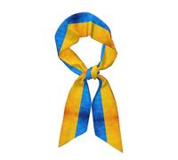 EdWal Ukrainian Flag Printed Scarves, Fashion Women'S Scarf, Women'S Fashion Oblique Angle Satin Scarfs