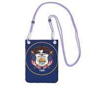 EdWal Utah Flag Print Crossbody Bag For Women, Mini Phone Purses, Cute Phone Wallet, For Hiking Travel Gift