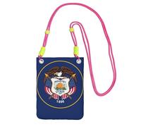 EdWal Utah Flag Print Crossbody Bag For Women, Mini Phone Purses, Cute Phone Wallet, For Hiking Travel Gift