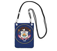 EdWal Utah Flag Print Crossbody Bag For Women, Mini Phone Purses, Cute Phone Wallet, For Hiking Travel Gift