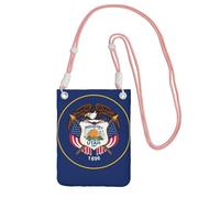 EdWal Utah Flag Print Crossbody Bag For Women, Mini Phone Purses, Cute Phone Wallet, For Hiking Travel Gift