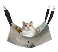 EdWal Wild Animal Horses Pattern print Soft Sleeping Hammock Cat Hammock for Cage Hanging,Pet Hammock Bed Adjustable for Small Animals