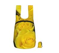 EdWal Yellow Roses Print Foldable Backpack Lightweight Hiking Bag Soft Travel Backpack Rucksack For Work And Gym