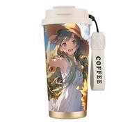 EdWal You are My Sunshine Sunflower1 Print Insulated Stainless Steel Travel Coffee Mug,Coffee Cups with Lids, for Hot Cold Drinks