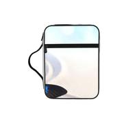 Edwal Zen Design Butterfly Print Bible Case Cosmetic Bag with Sturdy Handle Wash Bag Tablet Sleeve Small Tool Bag for Books