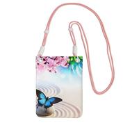 EdWal Zen Design Butterfly Print Crossbody Bag For Women, Mini Phone Purses, Cute Phone Wallet, For Hiking Travel Gift