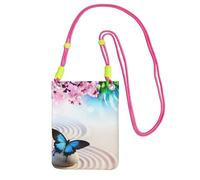 EdWal Zen Design Butterfly Print Crossbody Bag For Women, Mini Phone Purses, Cute Phone Wallet, For Hiking Travel Gift