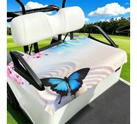 Edwal Zen Design Butterfly Print Durable Seat Towel Blanket For Golf Cart 2-Seat Buggy Protector Golf Buggy Accessory