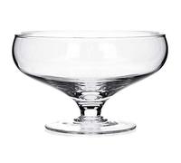 Edwanex Clear Glass Footed Fruits Bowl Dish Trifle Centerpiece