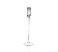 Edwanex Small Tall Glass Candle Holder - Candlestick 25 cm