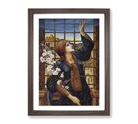 Edward Burne Jones Hope Classic Painting Framed Print | A4 Walnut Framed Wall Art | Ready to Hang | Classic Historical Picture | Living Room Bedroom Lounge Office