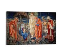 Edward Burne-Jones Painter Poster Work The Adoration of The Magi Canvas Wall Art Decorative Bedroom Modern Home Print Picture Artworkss 20x30inch(50x75cm)