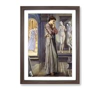 Edward Burne Jones Pygmalion And The Image Classic Painting Framed Print | A2 Walnut Framed Wall Art | Ready to Hang | Classic Historical Picture | Living Room Bedroom Lounge Office