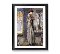 Edward Burne Jones Pygmalion And The Image Classic Painting Framed Print | A4 Black Framed Wall Art | Ready to Hang | Classic Historical Picture | Living Room Bedroom Lounge Office