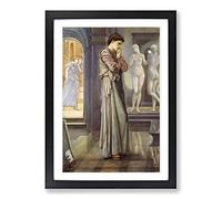Edward Burne-Jones Pygmalion and The Image Framed Print | A2 Oak Framed Wall Art | Ready to Hang | Modern Nature Picture | Living Room Bedroom Lounge Office