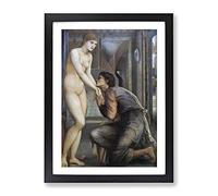 Edward Burne Jones The Soul Atains Classic Painting Framed Print | A3 Black Framed Wall Art | Ready to Hang | Classic Historical Picture | Living Room Bedroom Lounge Office