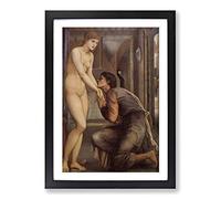 Edward Burne-Jones The Soul Atains Framed Print | A2 Oak Framed Wall Art | Ready to Hang | Modern Nature Picture | Living Room Bedroom Lounge Office