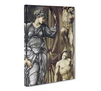 Edward Burne Jones The Wheel Of Fortune Canvas Print | Gallery Wrapped 30mm Frame Wall Art | 20x14 inches | Ready to Hang | Classic Picture | Living Room Bedroom Lounge Office