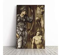 Edward Burne-Jones The Wheel of Fortune Canvas Print | Gallery Wrapped 30mm Frame Wall Art | 20x14 inches | Ready to Hang | Modern Picture | Living Room Bedroom Lounge Office