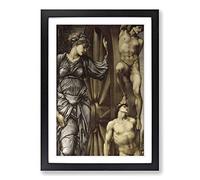 Edward Burne-Jones The Wheel of Fortune Framed Print | A2 Oak Framed Wall Art | Ready to Hang | Modern Nature Picture | Living Room Bedroom Lounge Office