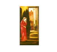 Edward Burne Jones Wall Art Danae and the Brazen Tower Poster Famous Paintings Reproduction Romanticism Pictures Wall Decor Edward Burne Jones Home Decor 60x120cm(24x47in) poster
