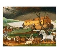 Edward Hicks American Noahs Ark Large Wall Art Print Canvas Premium Poster Mural
