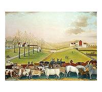 Edward Hicks The Cornell Farm Art Print Canvas Premium Wall Decor Poster Mural