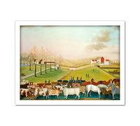 Edward Hicks The Cornell Farm Large Framed Art Print Poster Wall Decor 18x24