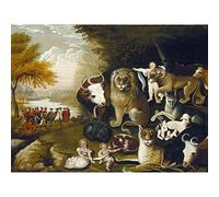 Edward Hicks The Peaceable Kingdom Extra Large Art Print Wall Mural Poster Premium XL
