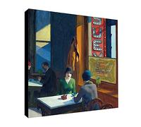 Edward Hopper - Chop Suey - Canvas Wall Art Framed Print - Various Sizes (20x20 inches)