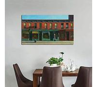 Edward Hopper Early Sunday Morning Canvas Painting Posters Prints Marble Wall Art Painting Decor Picture Modern Home Decor 60x100cm Frameless
