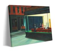 Edward Hopper Famous Painters' Works（Nighthawks）Printing Posters Picture Print Canvas Wall Paint Arts Decor Modern Home Artworks Gift Idea 08x12inch(20x30cm)