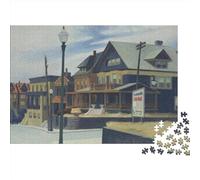 Edward Hopper Jigsaw Puzzles for Adults 1000 Pieces Difficult Hard Poster Wooden Puzzle Premium Family Gathering Educational Game Toys 1000pcs
